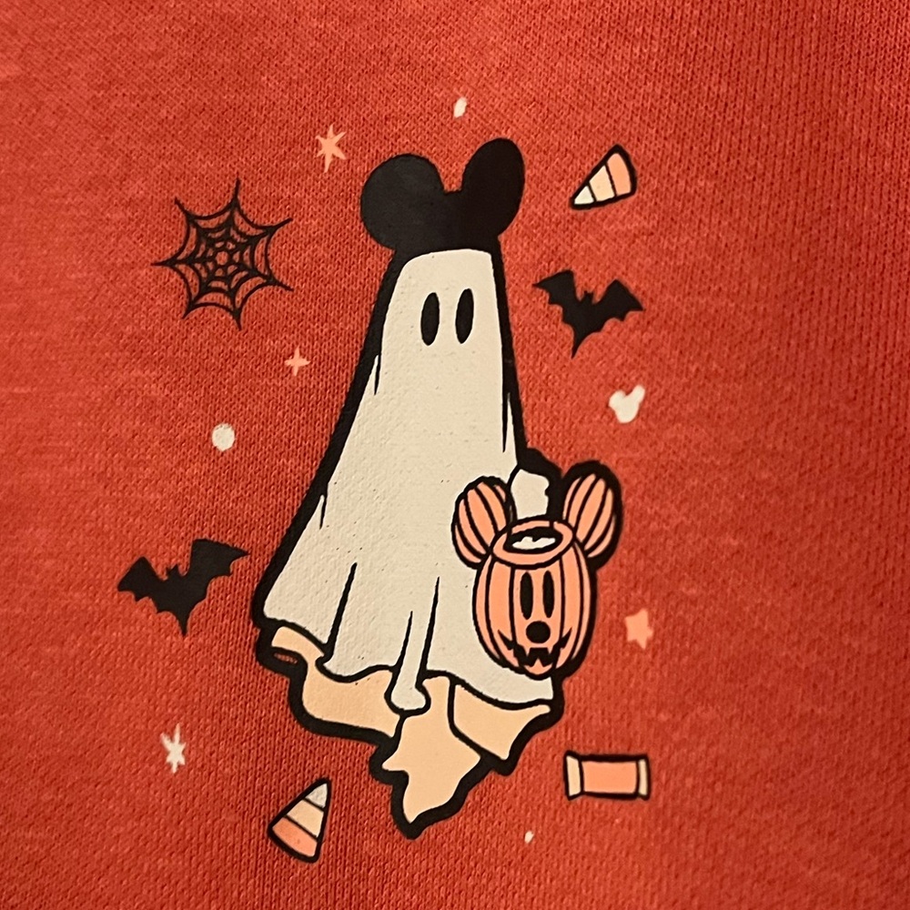 Lightly used Mickey Halloween “Boo to You” Zip Up Hoodie - Picture 4 of 4
